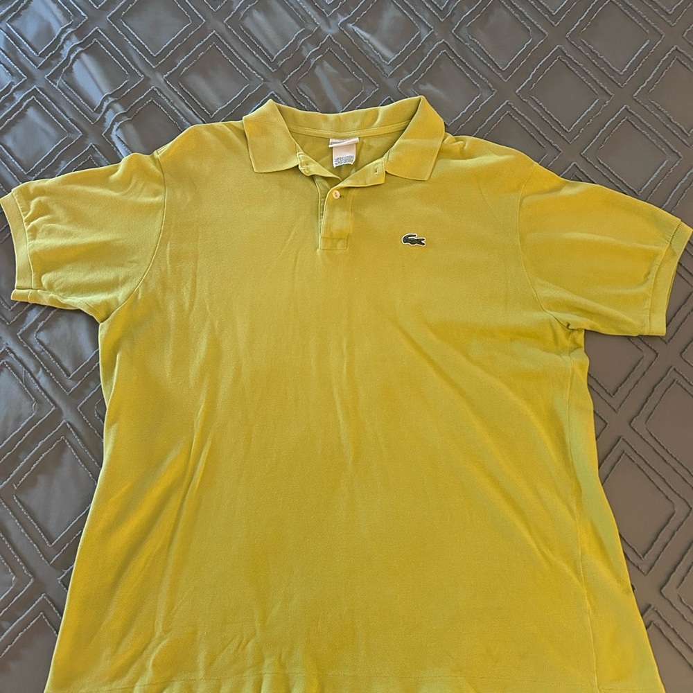 Lacoste Men's Bright Lime Green Polo Shirt